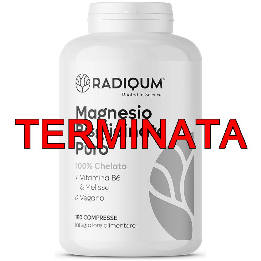 Magnesio Bisglicinato Puro | 3360 mg di Magnesio Glicinato ad alto assorbimento | 180 Compresse | Stress, Stanchezza, Crampi e Sonno | Vitamina B6 e Melissa | Vegan | Senza glutine
