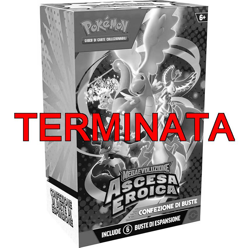 Pokémon: confezione di buste dell’espansione Megaevoluzione – Ascesa Eroica del GCC Pokémon (sei buste di espansione), Edizione in Italiano