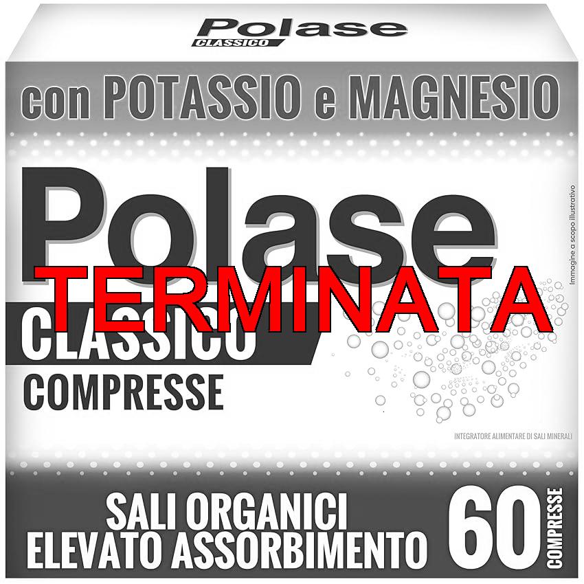 Polase Classico, Magnesio e Potassio,Integratore Alimentare, contro Stanchezza e Fatica Fisica, Caldo, Sali Minerali Organici, 60 Compresse