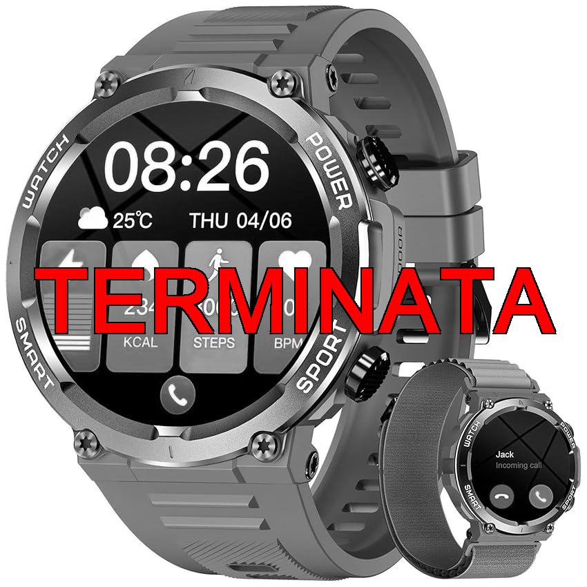 Blackview Smartwatch Uomo Donna, Orologio Intelligente Fitness con Chiamate Bluetooth,1.39″ Militari Smart Watch Tracker Attività con 100 Modalità Sportive per Cardiofrequenzimetro,SpO2, Android iOS