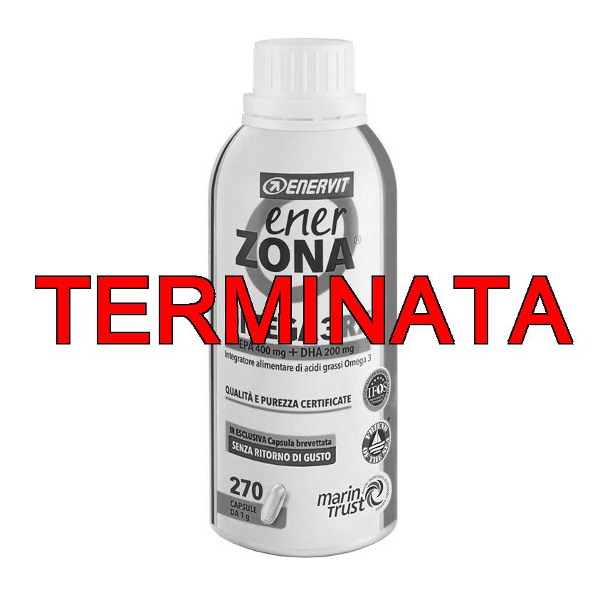 Enervit, Enerzona Omega 3 RX 270 Capsule da 1g Senza Ritorno di Gusto, Integratore Omega 3 IFOS, Acidi Grassi per Cuore, Vista e Cervello, Olio di Pesce 1000mg, Fish Oil Senza glutine