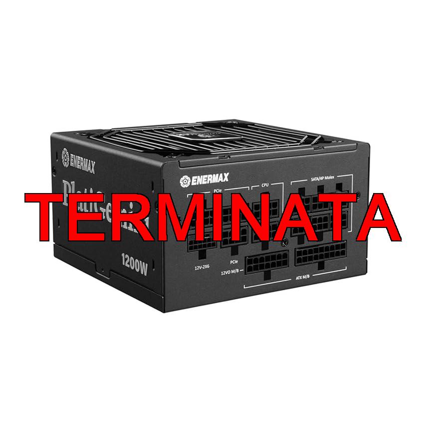ENERMAX PlatiGemini ATX 3.1 & ATX12VO 1200W 80PLUS Platinum alimentazione ibrida (completamente modulare, 12V-2×6, 60% semi-fanless) incl. GPU WireView; EGN1200P