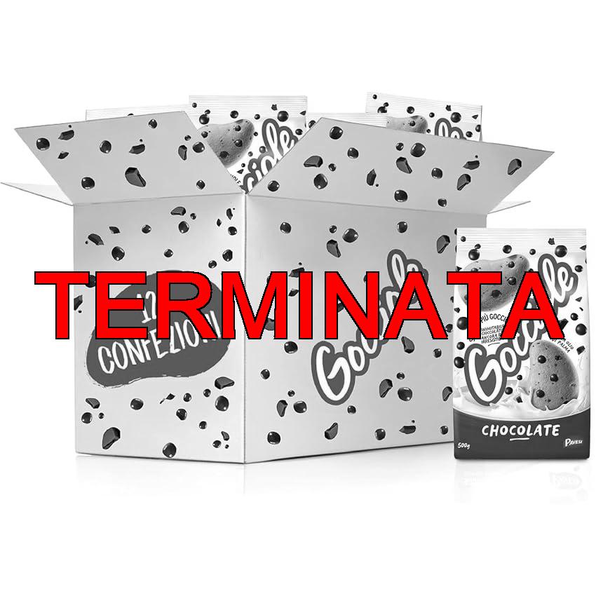 Pavesi Biscotti Frollini Gocciole Cioccolato, 12 Pack da 500 g Senza Olio di Palma