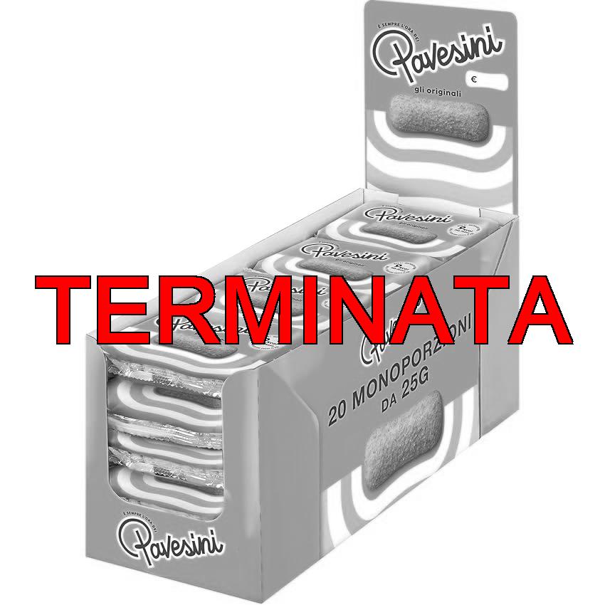 Pavesi Pavesini Classici, Biscotto Leggero per Colazione o Merenda, Confezione da 20 Monoporzioni da 25g