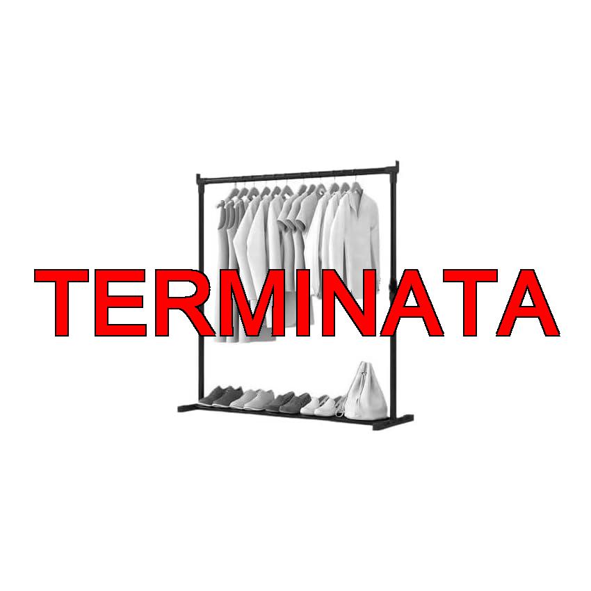 AQRA Stand Appendiabiti in Metallo，Altezza Del Ripiano Regolabile, Grande Capacità Guardaroba, 4 Metodi di Assemblaggio, per Appendere i Vestiti, Riporre i Vestiti (Stand Appendiabiti)