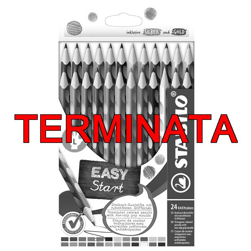 STABILO EASYcolors – Matita colorata Ergonomica – per Mancini – Astuccio da 24 – Colori assortiti