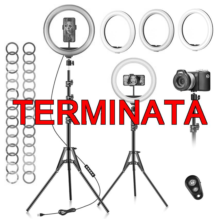 Ring Light Professionale Luce Selfie – 10″ LED Lampada con Telefono – Luce ad Anello con 59″ Treppiede Alto 40 Modalità RGB Di Illuminazione 13 Luminosità per Trucco Fotografia Youtube Video