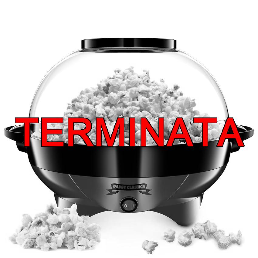 Gadgy Macchina Popcorn | Macchina per Pop Corn ad Aria Calda l Preparazione Salutare, Senza Olio o Grassi l Macchina Pop Corn con Misurino e Coperchio Superiore Rimovibile l Rivestimento Rosso Retrò