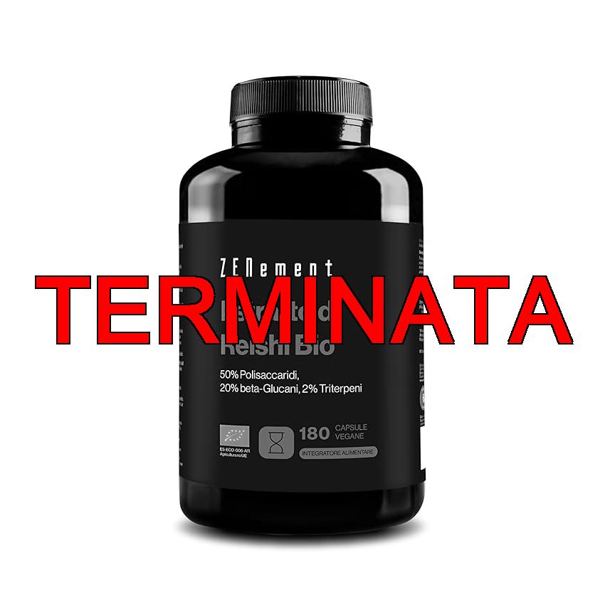Estratto di Reishi Biologico 12000 mg (20:1) – 50% Polisaccaridi, 20% Beta-Glucani, 2% Triterpeni (Ganoderma Lucidum) – 180 Capsule Vegane (6 Mesi) – Senza Additivi, Senza OGM – Zenement
