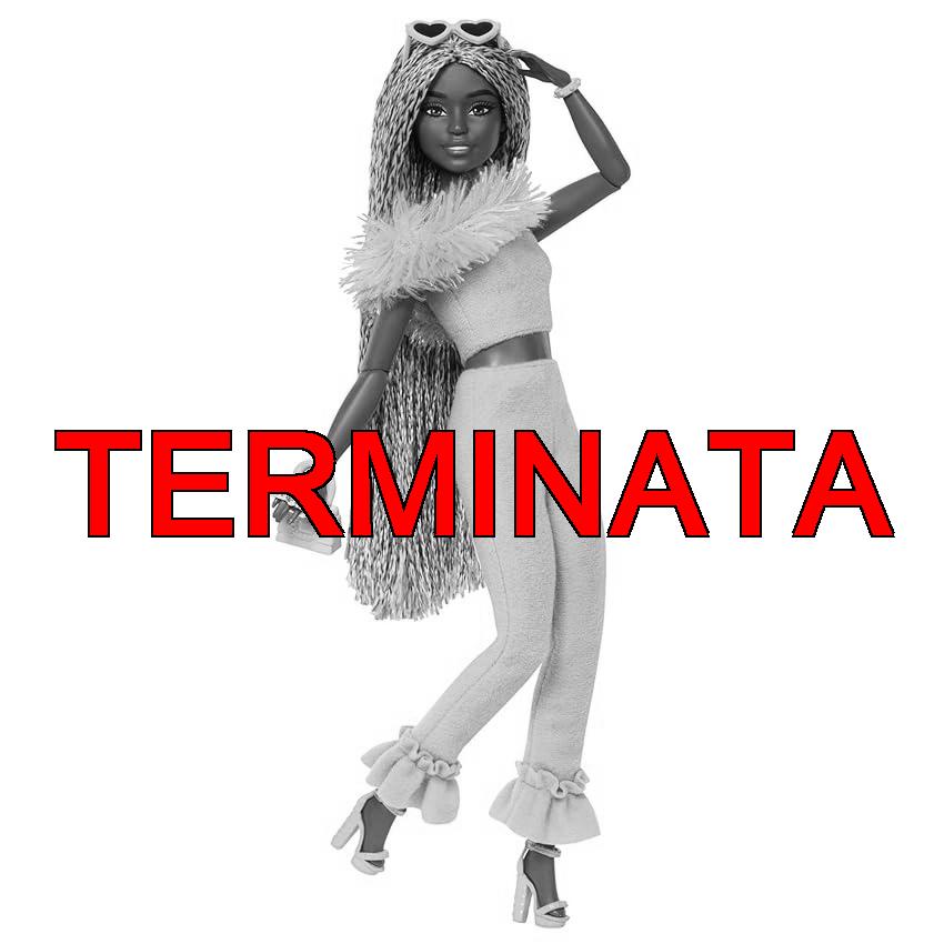 Barbie – Bambola Deluxe Style n.4, con trecce rosa e marroni e completo Barbiecore con top e pantaloni rosa, colletto con pelliccia e accessori divertenti, giocattolo per bambini, 4+ anni, HYV28