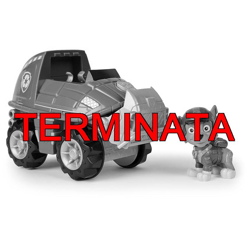 PAW Patrol Jungle Pups, Veicolo Tartaruga di Rocky, veicolo giocattolo con personaggio Rocky da collezione, giocattoli per bambini e bambine dai 3 anni in su