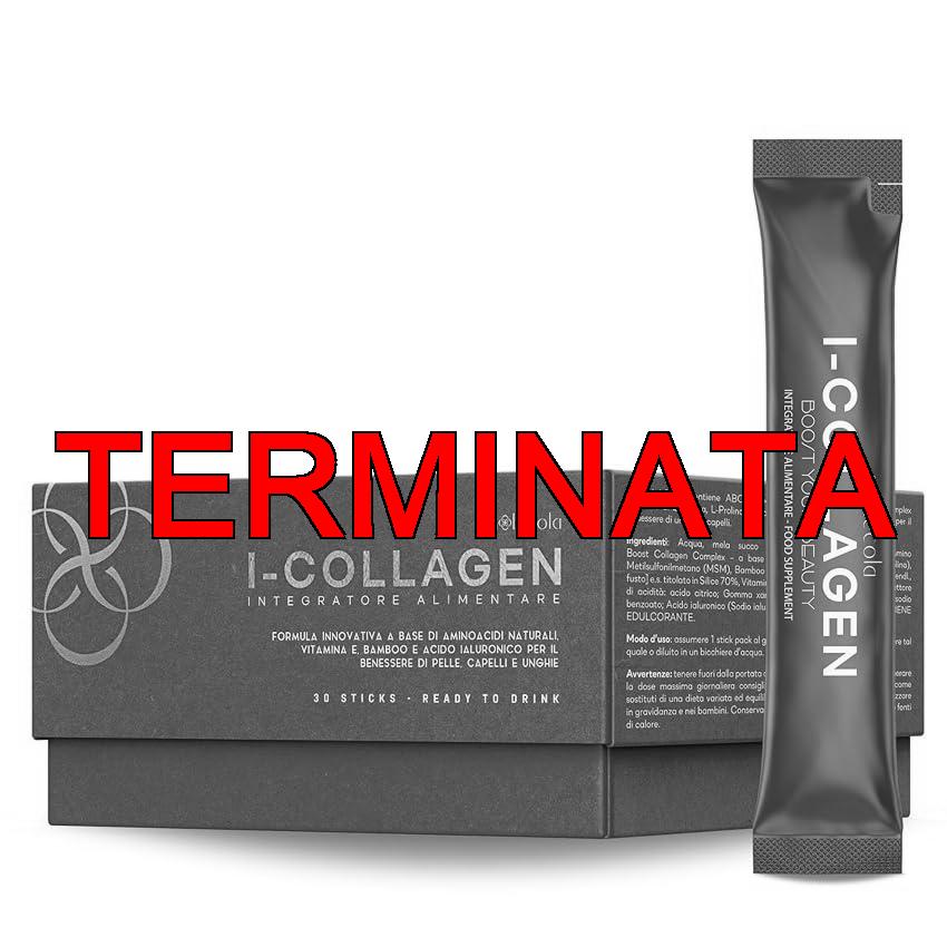 I-COLLAGEN – Integratore Collagene e Acido Ialuronico con Bamboo e Vitamina E per Capelli, Pelle e Articolazioni – Confezione 30 Stick di Collagene Vegano da Bere – MOOLECOLA