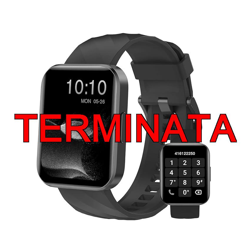 Dakofied Smartwatch Uomo Donna Chiamate Bluetooth Smart Watch con Contapassi Cardiofrequenzimetro da Polso Saturimetro Orologio Fitness Notifice WhatsApp Impermeabile IP68 per Android iOS Nero