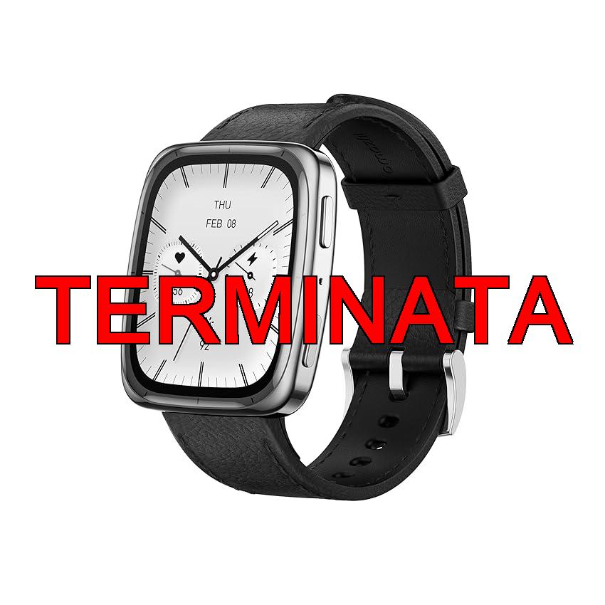 Amazfit Active 2 Smartwatch 1,75″ AMOLED, Mappe Offline con GPS, Batteria 10 Giorni, 160+ Modalità Sport, Resistente all’Acqua, Monitoraggio Frequenza Cardiaca e Sonno per Android & iPhone, Pelle Nera