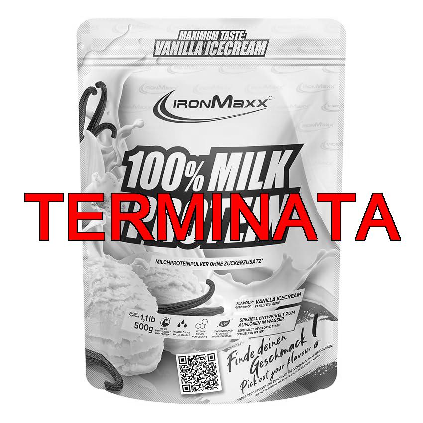 IronMaxx 100% Whey Protein Polvere – Vanilla Ice Cream 500g Bag | Proteine del siero di latte a ridotto contenuto di zucchero, facilmente solubili in acqua.