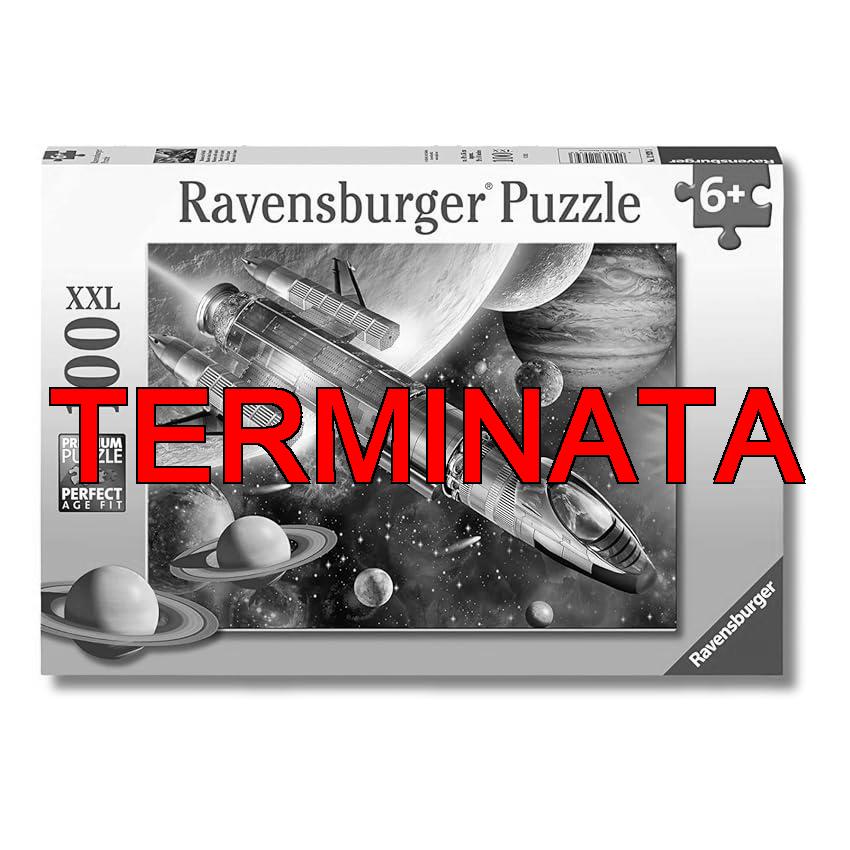 Ravensburger – Puzzles XXL Missione Spaziale | Puzzle Bambini 6 Anni In Su | Puzzle Ravensburger 100 Pezzi | Giochi Per Bambini 36 X 49 Cm | Regalo Bambino 6 Anni O Più
