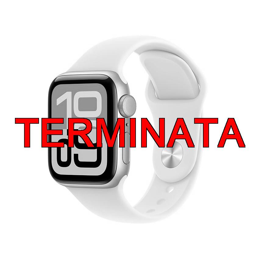 Apple Watch SE 3 GPS, Cassa 40 mm in alluminio galassia con Cinturino Sport galassia – S, M