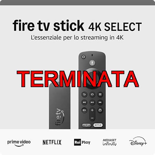 Amazon Fire TV Stick 4K Select (ultimo modello) – Trasmetti in streaming in 4K centinaia di migliaia di film ed episodi TV, e la TV in diretta gratis