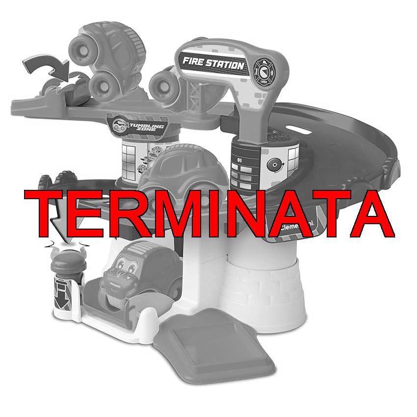 Clementoni Baby Fire Station, Pista Macchinine per Bambini 18+ Mesi, con 1 Macchinina Ribaltabile, Stimola Manualità e Curiosità, Gioco Prima Infanzia Made in Italy, Linea Play for Future, 17559
