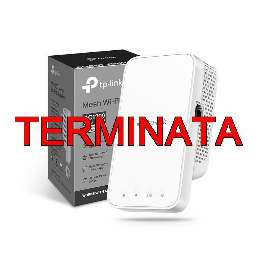 TP-Link Ripetitore WiFi RE330, amplificatore WiFi AC1200, estensore fino a 120 ㎡, potente ripetitore per casa con porta ethernet, compatibile con tutti i box internet