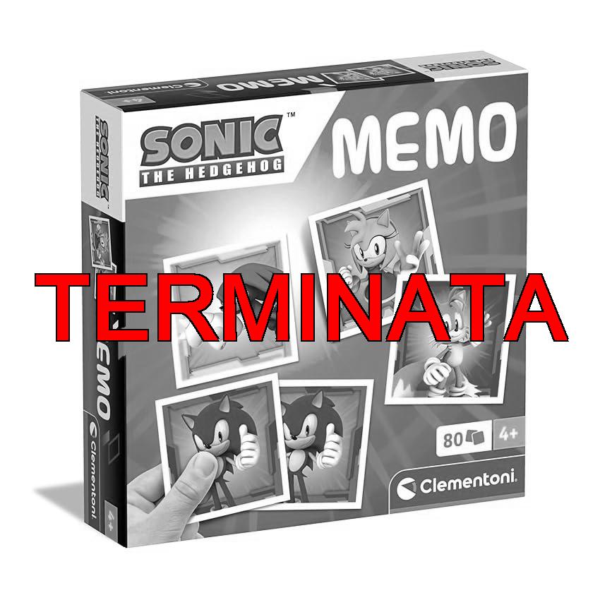 Clementoni – Gioco di Memoria e Associazione, Memo Sonic, Carte da Accoppiare, Gioco di Carte Educativo Bambini 3 Anni, Made In Italy, 18303