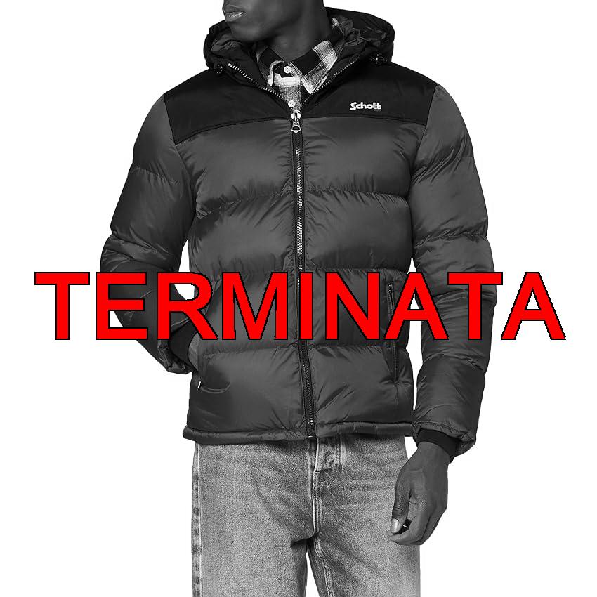 Schott NYC UTAH2, Fodero con Cappuccio e Imbottitura in Spugna Unisex – Adulto, Antracite, L