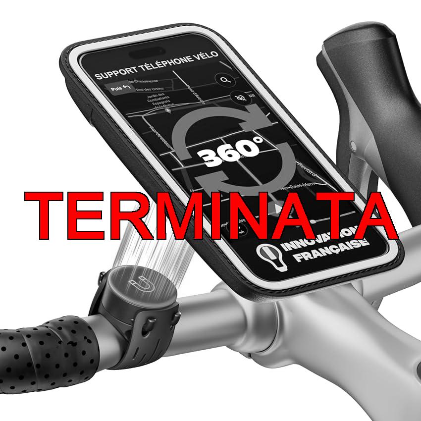 SHAPEHEART Innovazione francese, Porta cellulare bici con tasca magnetica staccabile, Porta telefono bici impermeabile, Universale, Supporto cellulare bici per manubrio, MTB