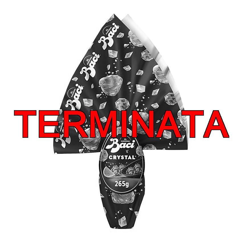 BACI PERUGINA Uovo di Pasqua 2026 Cioccolato all’Arancia Crystal con Sorpresa Esperienziale e 4 Cioccolatini 265g