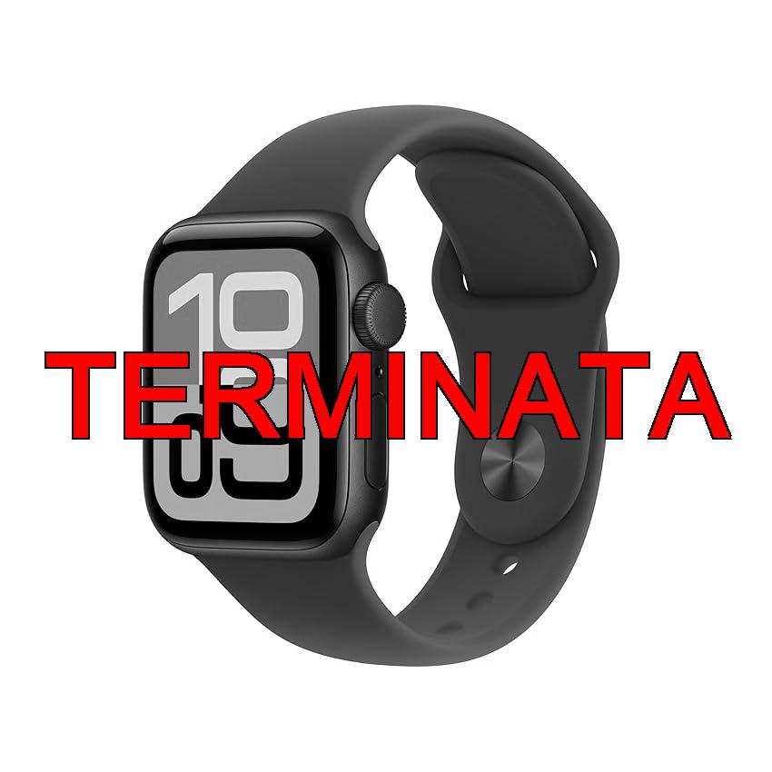Apple Watch SE 3 GPS, Cassa 40 mm in alluminio mezzanotte con Cinturino Sport mezzanotte – M, L