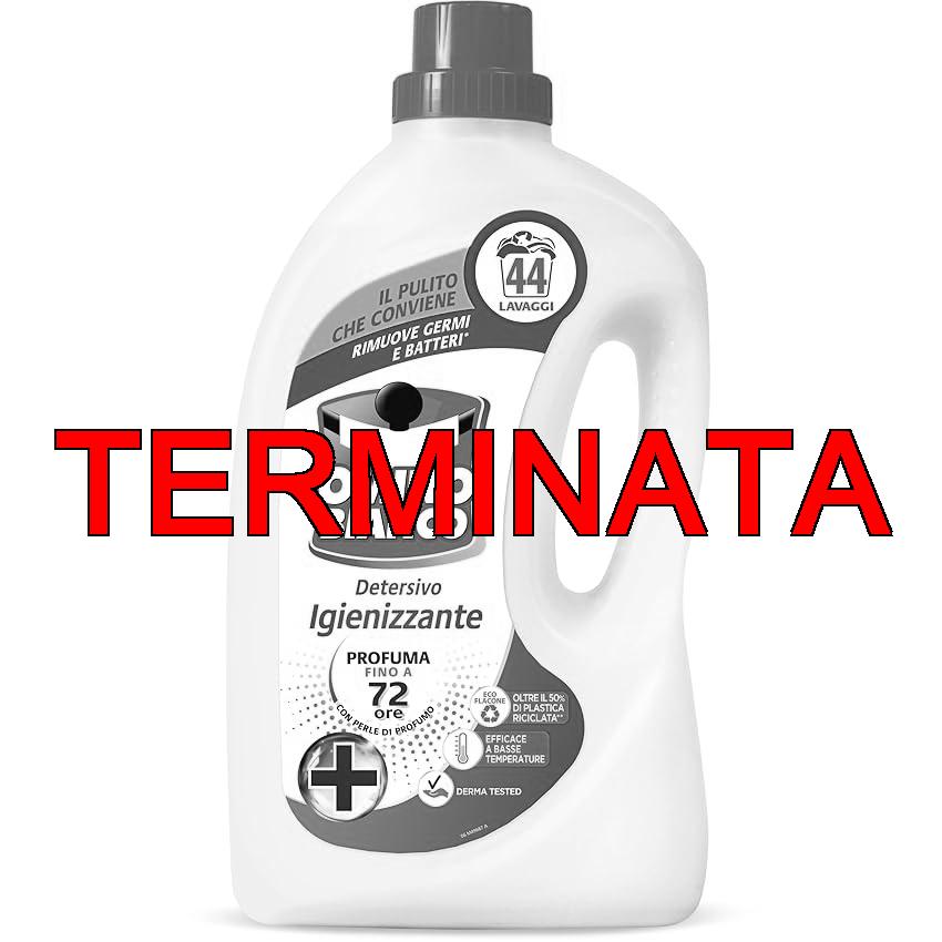 Omino Bianco – Detersivo Lavatrice Igienizzante Liquido, 44 Lavaggi, Igienizza i Capi e Rimuove Germi e Batteri, 1760 ml