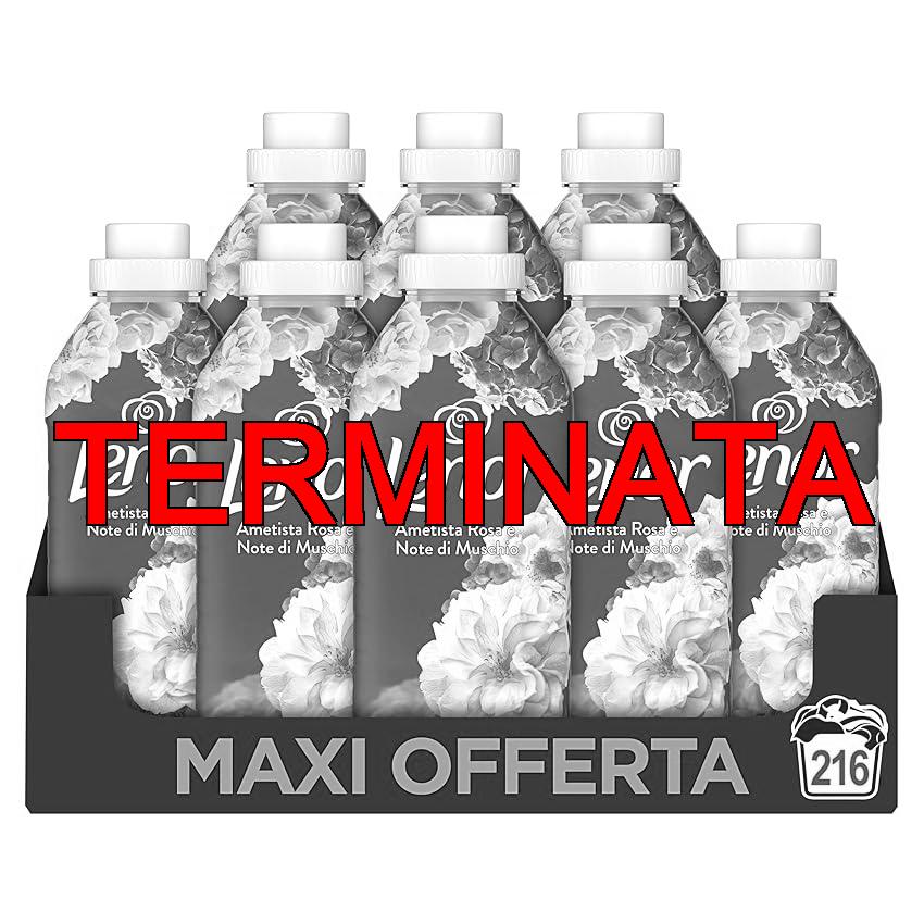 Lenor Ammorbidente Lavatrice Concentrato 216 Lavaggi (27×8), Ametista Rosa E Note Di Muschio, Freschezza Che Dura 3 Volte Più A Lungo Con Tecnologia Olii Profumati