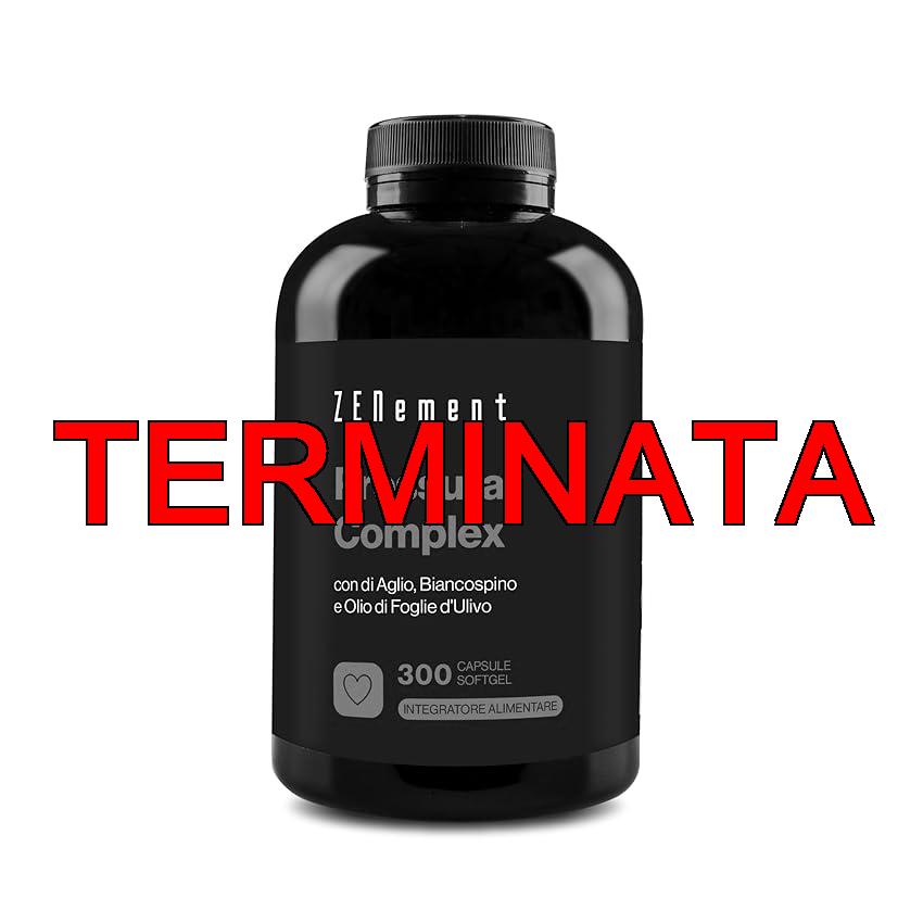 Pressura Complex – 300 Capsule Softgel, con Olio Macerato di Foglia di Olivo, Biancospino e Aglio Fresco – Scorta di 10 Mesi – Zenement