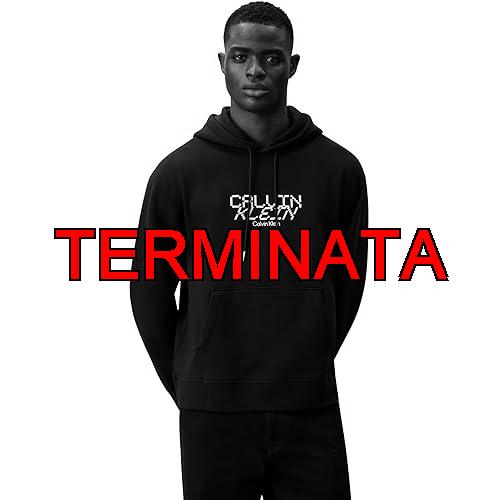 Calvin Klein LS 350FLEECE Calvin Tech Graphic LV14LE251G, Nero, XL, Nero (Nero), XL