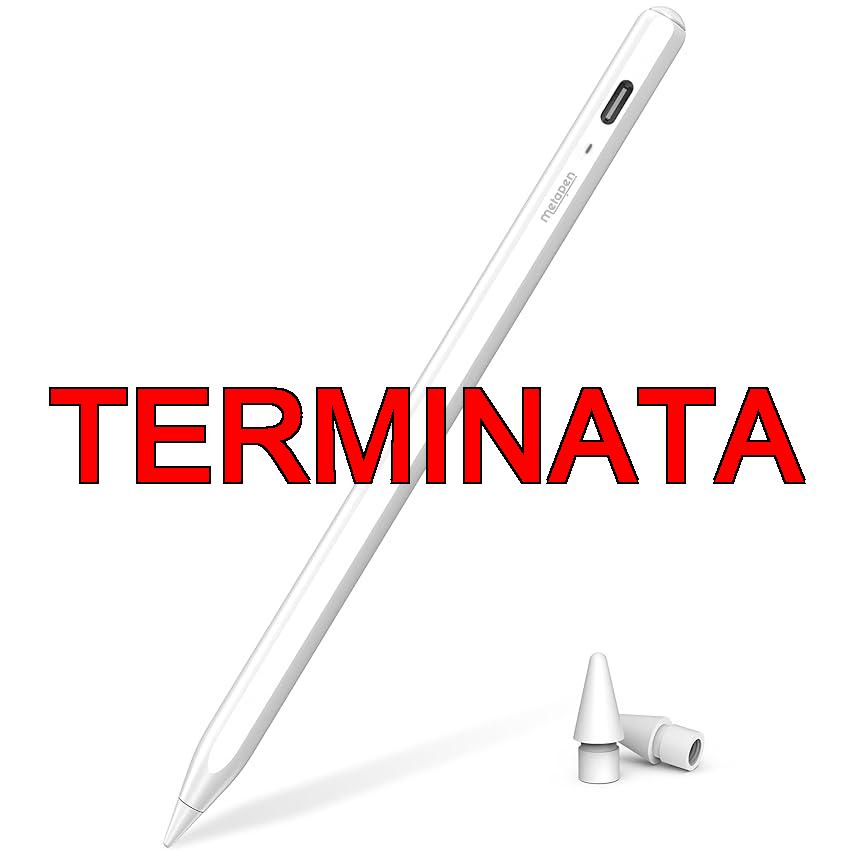 Metapen Penna Air8 per Apple iPad 2018-2026,Pencil per ipad con 2X Ricarica Rapida,Rifiuto del Palmo,Compatibile con iPad Air 5, 4, 3, 11”M2, M3, M4,iPad 11 A16, 10, 9, 8, 7, 6,Pro 12.9, 11, 13”M4,M5,Mini 5, 6