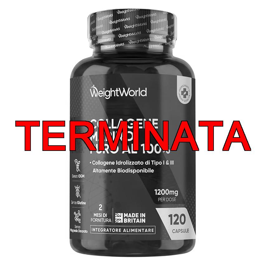 Collagene Marino Idrolizzato da 1200mg per Dose, 100% Puro, in 120 Capsule, Peptidi di Collagene Idrolizzato di Tipo 1 e 3 (2 Mesi di Scorta), Privo di Magnesio Stearato e Senza Glutine né Additivi