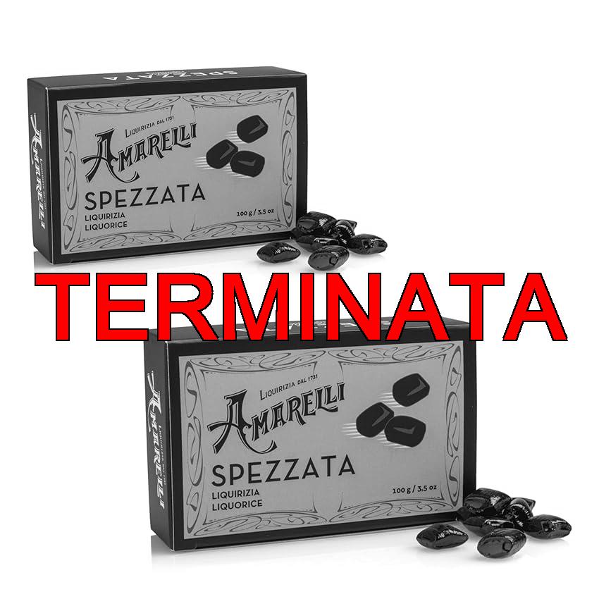 Liquirizia Amarelli Nera Spezzata – 2 Confezioni da 100 gr