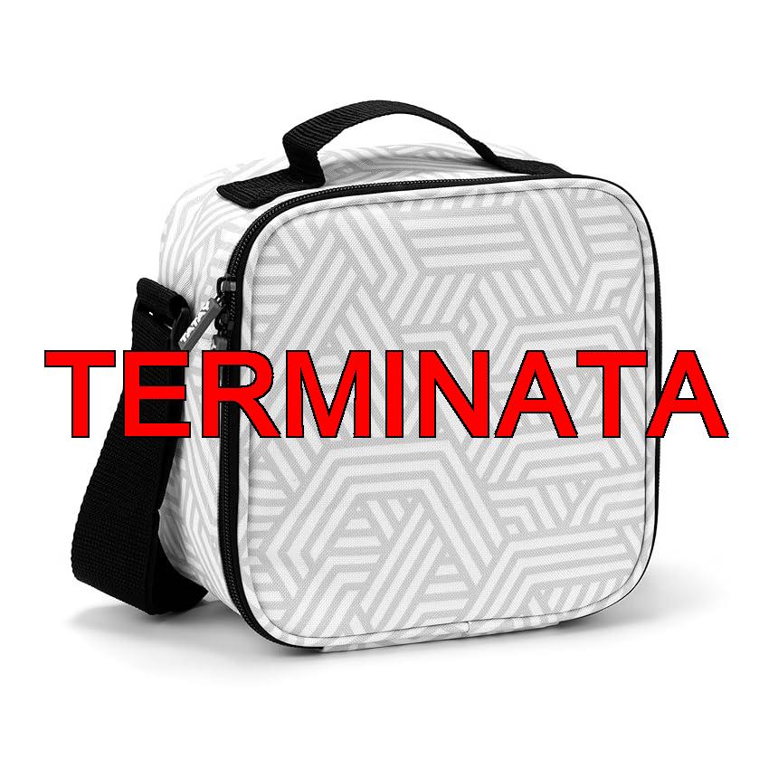 TATAY Borsa Termica Porta Pranzo Impermeabile – Urban Food Casual 3L | Triplo Strato Isolante | Corpo Semirigido | Tasca Interna | 22,5x10x22 cm, Geometrico