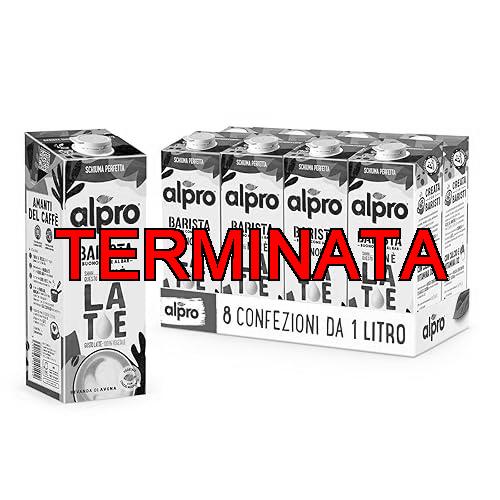 Immagine di ALPRO, QUESTO NON È LATTE BARISTA - Bevanda all' AVENA, 100% Vegetale, Gusto Latte (8 confezioni x 1 Litro)