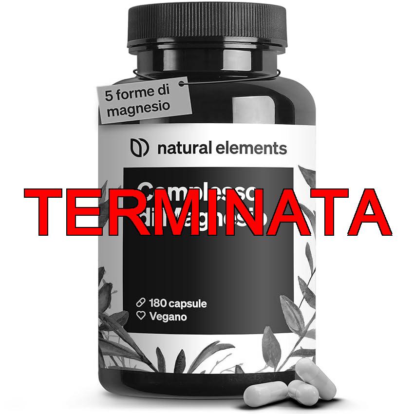 Magnesio Completo – qualità premium: a base di 5 composti di alta qualità – 400 mg di magnesio elementare per dose giornaliera – testato in laboratorio, vegano, ad alto dosaggio