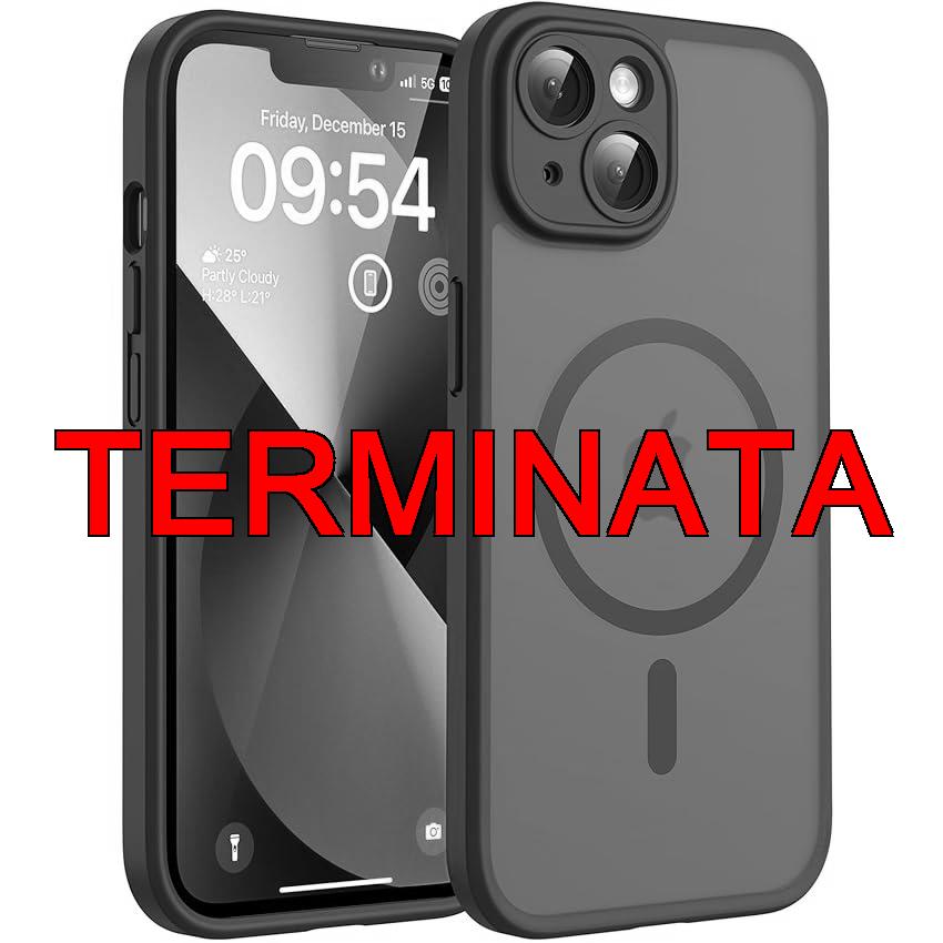 TOCOL Cover Magnetica per iPhone 13 6,1 Pollic, Compatibile con MagSafe, Protezione Fotocamera Integrata, Custodia Antiurto Traslucida Opaca, Verde Alpino