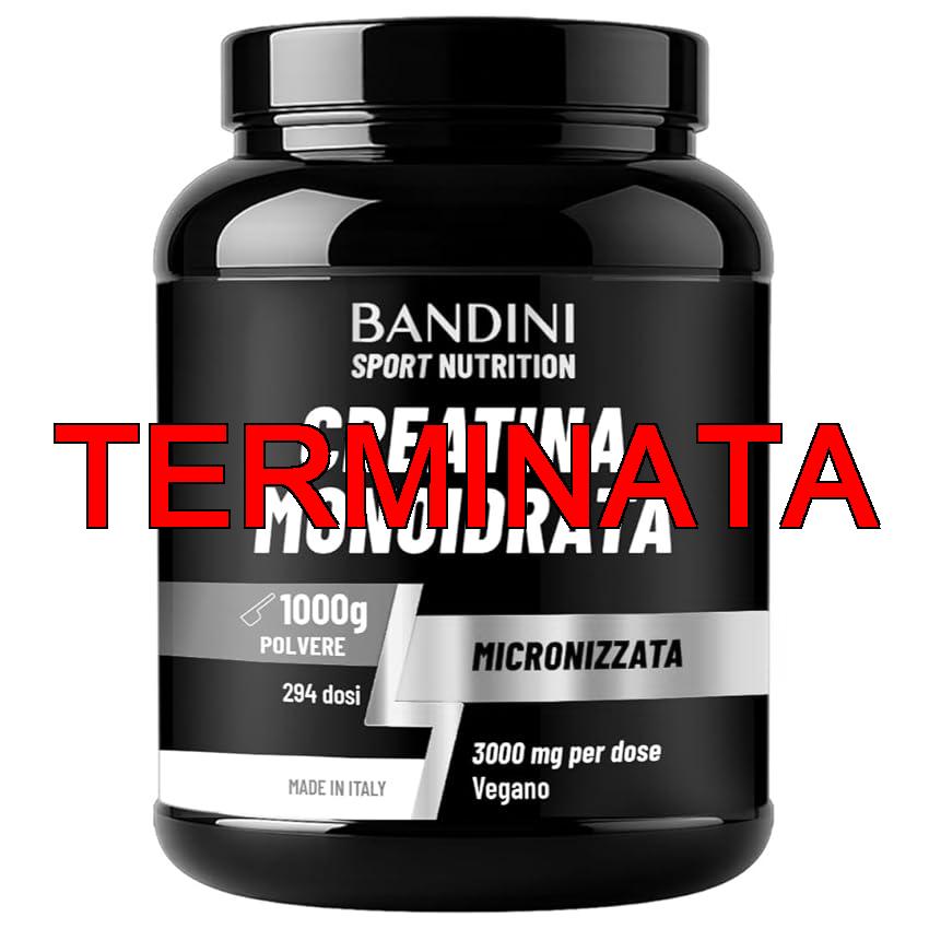 Bandini® Creatina Monoidrata 1kg, 1000g in Polvere Pura e Vegana al 100% – Integratore Alimentare per Palestra, Sport, Fitness e Pre Workout – A base di Creatine Monoidrato – Creatina Micronizzata