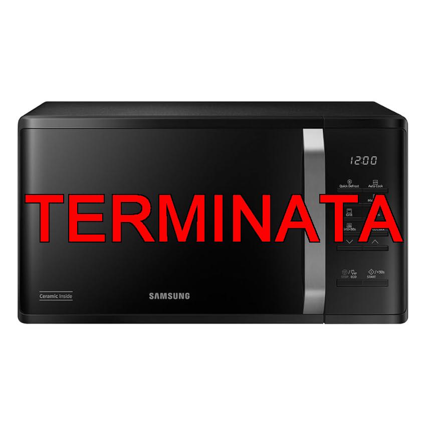 Samsung Forno a Microonde Grill Cottura Croccante MG23K3523CKE1 con Piatto Doratore incluso, Programmi Automatici, Quick Defrost, Capacità: 23L, Colore: Nero, LxAxP: 48,9 x 27,5 x 39,2 cm