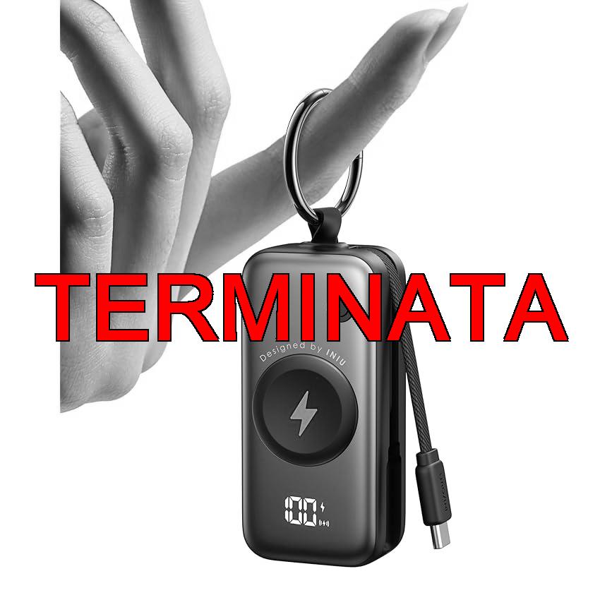 INIU Power bank, Stazione di ricarica per Apple Watch, 5000mAh 20W Powerbank per smartwatch, Caricatore Portatile con Cavo USB-C Integrato, Powerbank per Apple Watch, iPhone 17 16 15, Samsung, Xiaomi