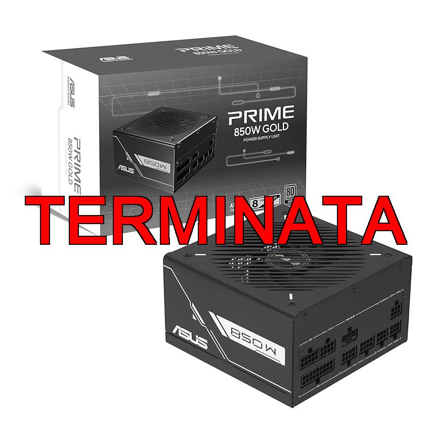 ASUS Prime 850W Gold, Alimentatore Modulare per PC, PCle Gen 5.1, Standard ATX 3.1, Certificato 80+ Gold, Ventola da 135mm con Doppio Cuscinetto a Sfera, Cavi Incisi, Nero, PRIME-850G