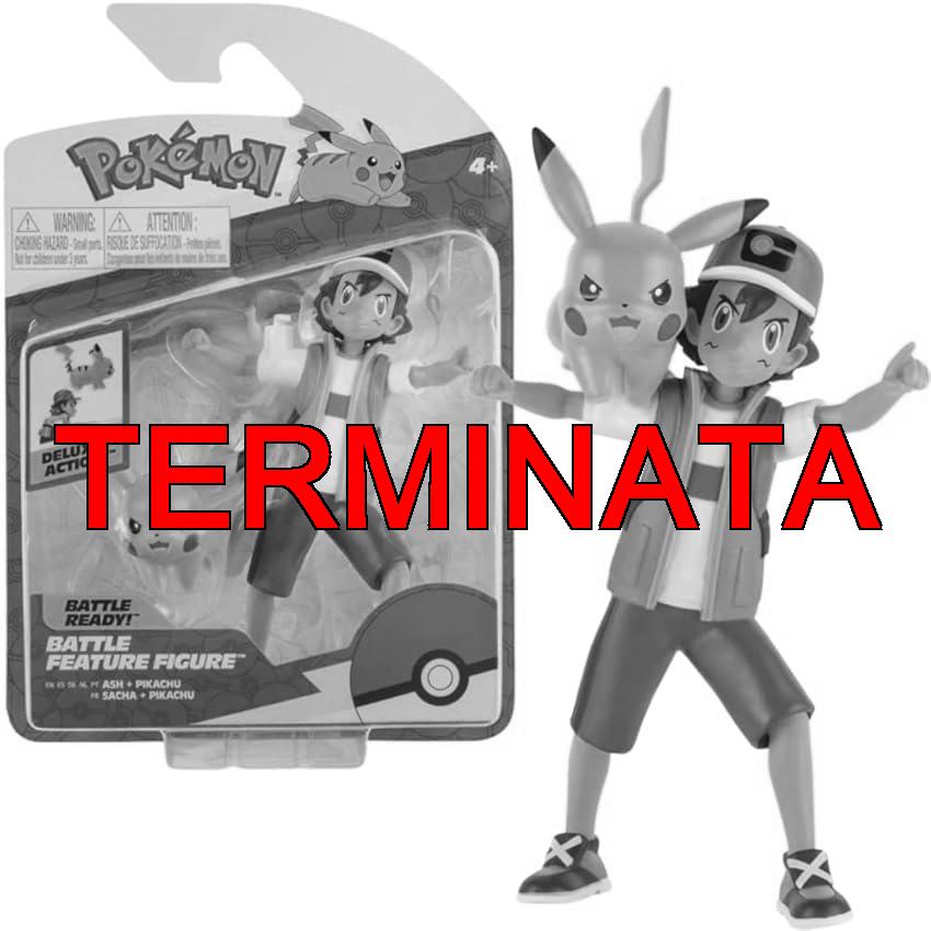 Pokémon Personaggi Ash & Pikachu – 11 cm- Giochi Nuovo 2022 – Figurine Action Figure – Licenza Ufficiale Giocattoli