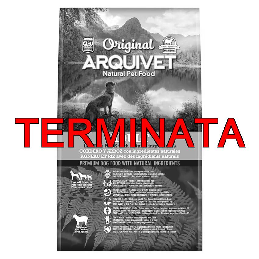 ARQUIVET Original – Adult – Agnello e riso – Crocchette per cani di agnello e riso – 3 Kg – alimento secco per cani – tutte le razze – ingredienti naturali