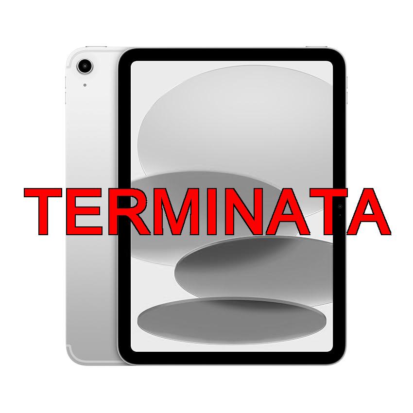 Apple iPad con chip A16: display Liquid Retina da 11”, 128 GB, Wi Fi 6 + reti cellulari 5G, fotocamera frontale e posteriore da 12MP, Touch ID, autonomia di un giorno intero di batteria — Argento