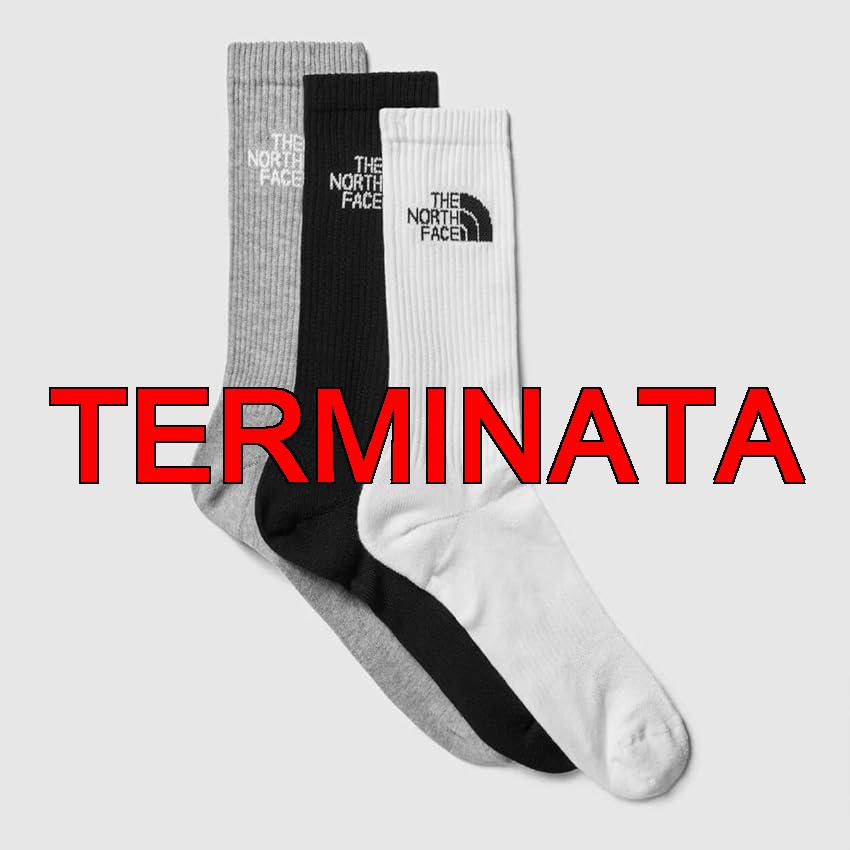 The North Face NF0A882H3OW MULTI SPORT CUSH CREW SOCK 3P Calzini Uomo BLACK ASSORTED Taglia L