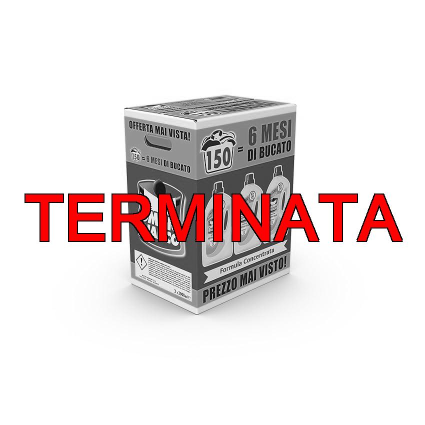 Omino Bianco – Detersivo Lavatrice Liquido, 150 Lavaggi, Rispetta Colori e Tessuti, Fresco Profumo di Ninfea Rosa, 2000 ml x 3 Confezioni