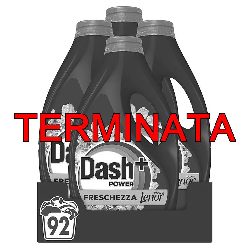 Dash Power Detersivo Liquido Lavatrice, 92 Lavaggi (4×23), Freschezza Di Lenor, Risveglio Primaverile, rimuove addirittura gli odori di sudore vecchi di 7 giorni, per una pulizia impeccabile